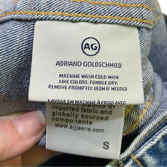 AG Adriano Goldschmied Robyn Blue Denim Jacket Size S - Picture 6 of 7